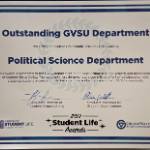 Political Science Department Named Outstanding GVSU Department